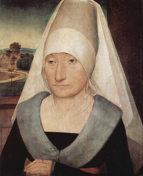 Portrait of an old woman.